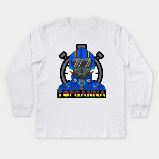 F. Ganna ITT World Champion (Flanders 2021). Kids Long Sleeve T-Shirt